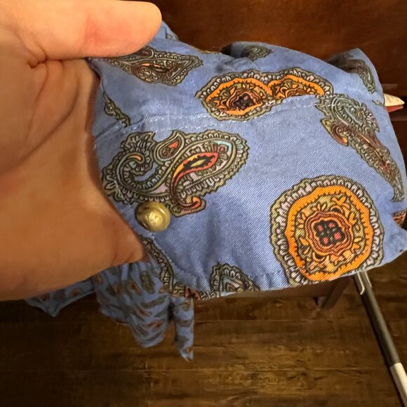 J Crew Western Paisley Shirt - Blue - Picture 3 of 4